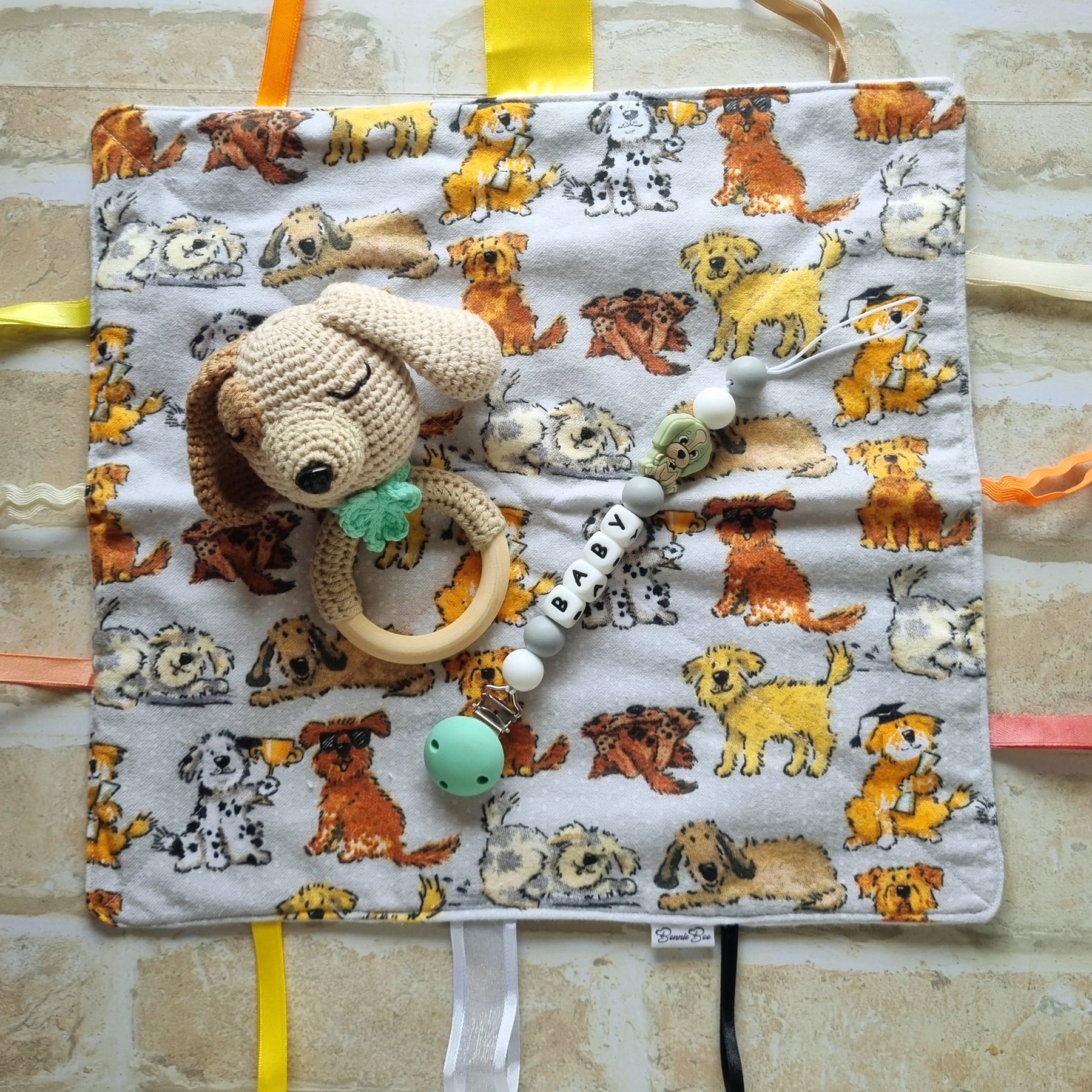 Baby Shower Gift Set | Puppy Themed | 3 COLOURS | Handcrafted - BB02