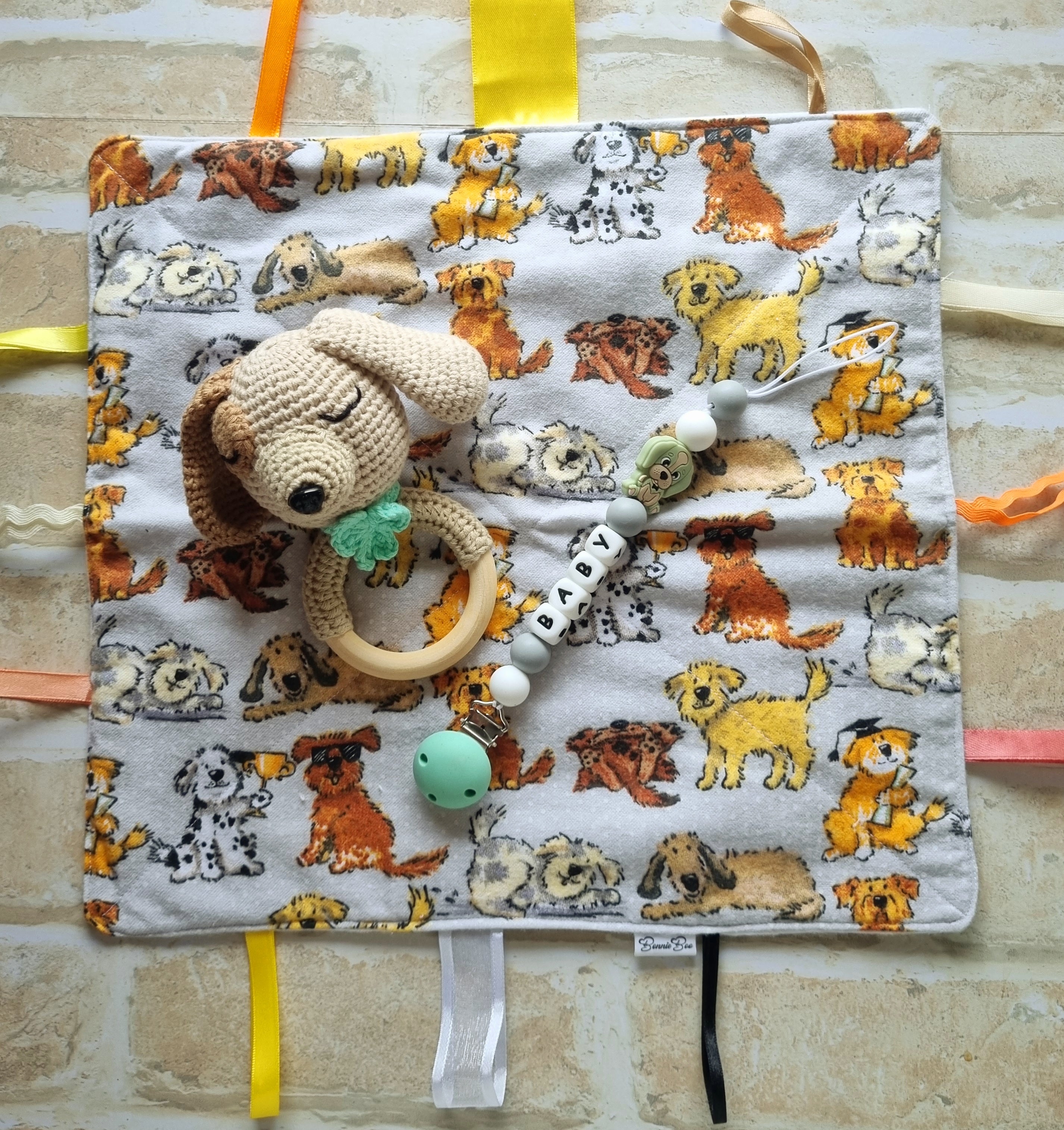 Baby Shower Gift Set | Puppy Themed | 3 COLOURS | Handcrafted - BB02