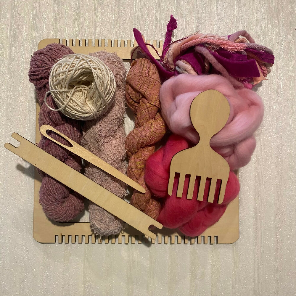 DIY Weaving kit pink