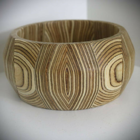 Segmented Plywood Turned Bowl