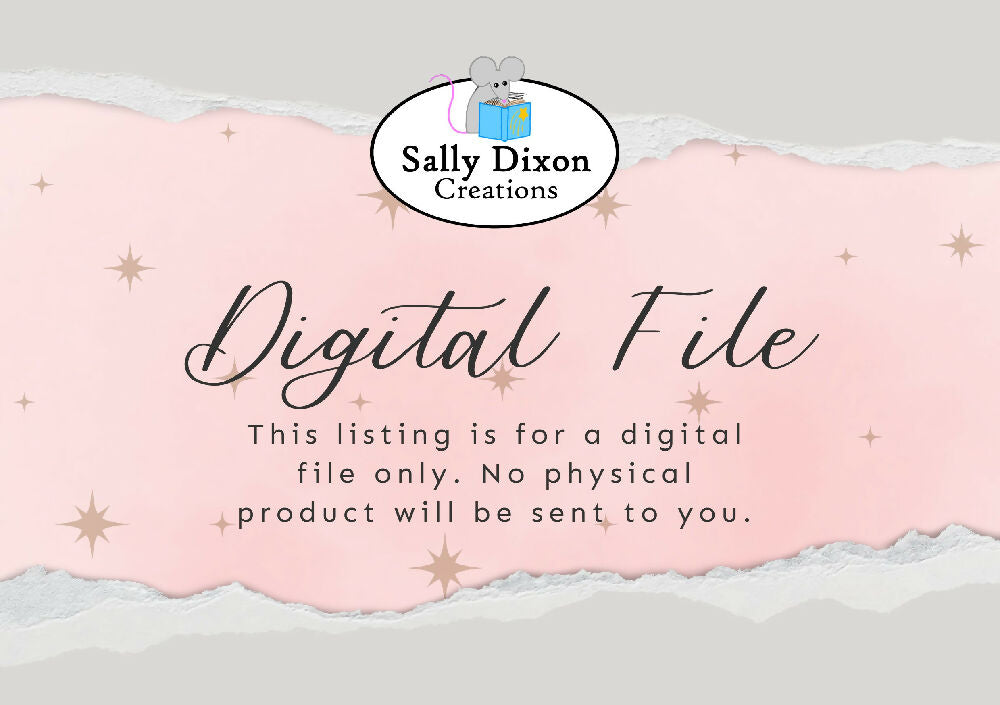 DIGITAL - Personalised Custom Crossword - Printable PDF