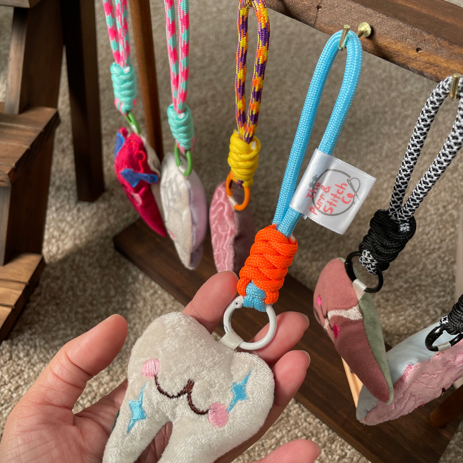 Cute Anatomy Plush Keychain, Embroidered Organ Charm, Funny Nurse Medical Gift