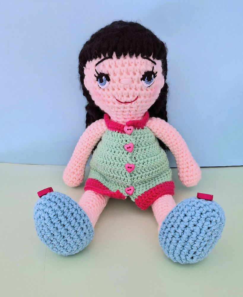 crocheted doll