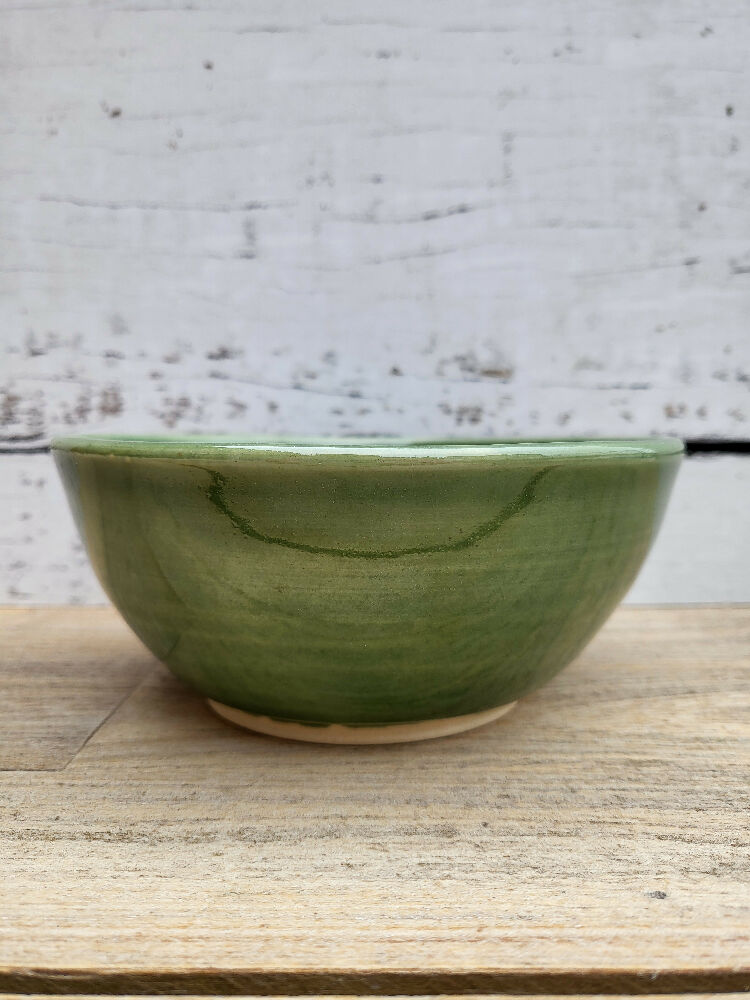 Pair of Green Ceramic Bowls