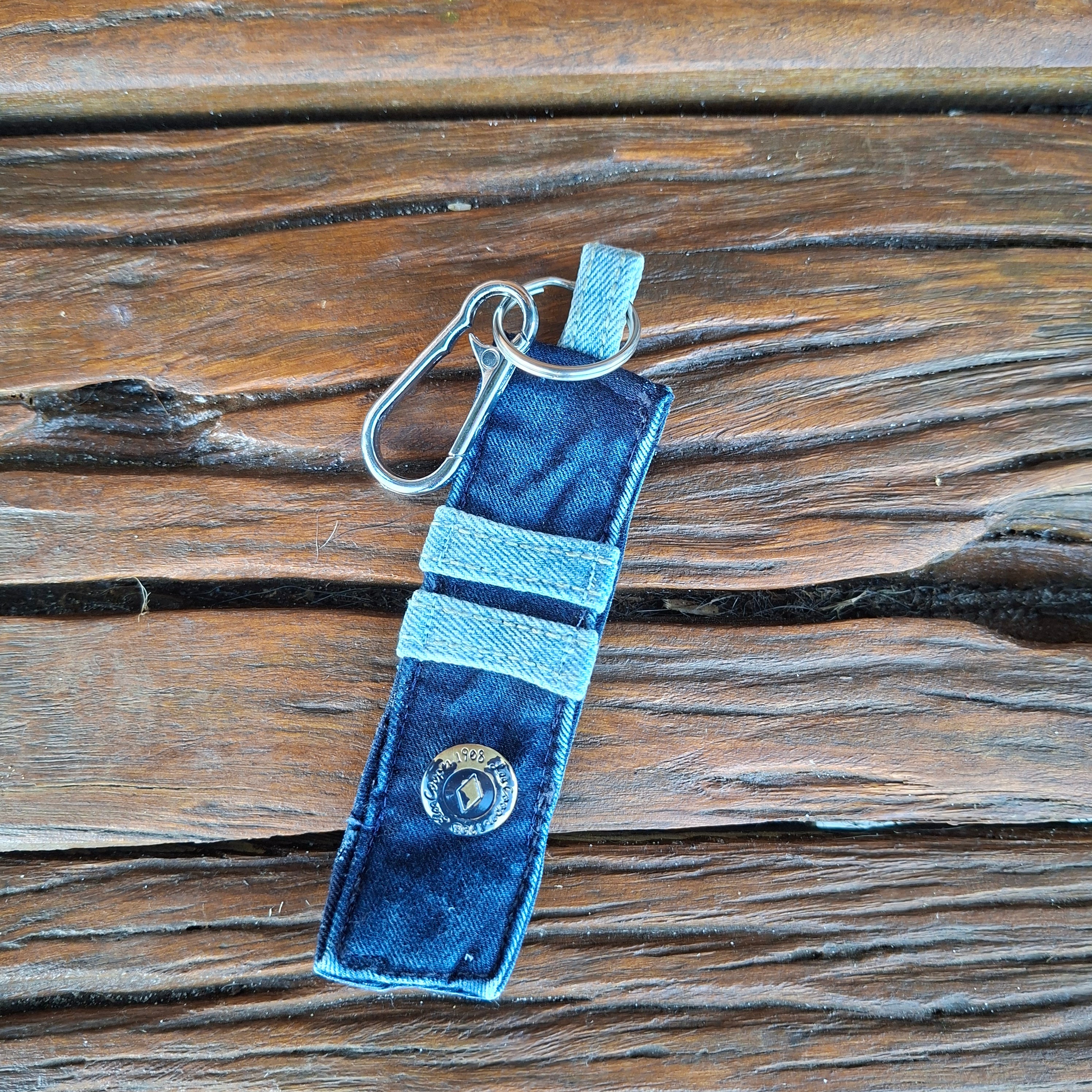 Funky Recycled Denim Key Rings