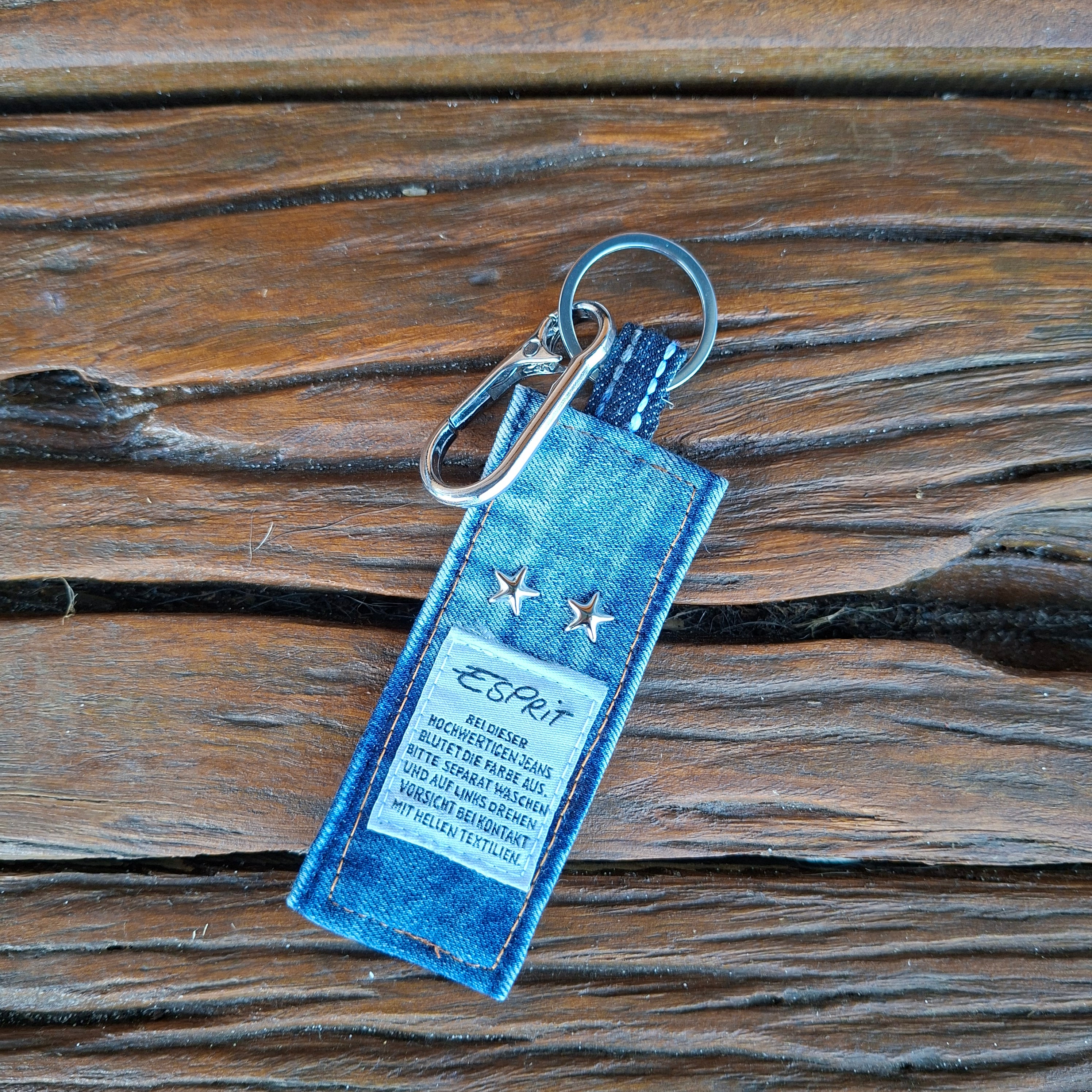 Funky Recycled Denim Key Rings