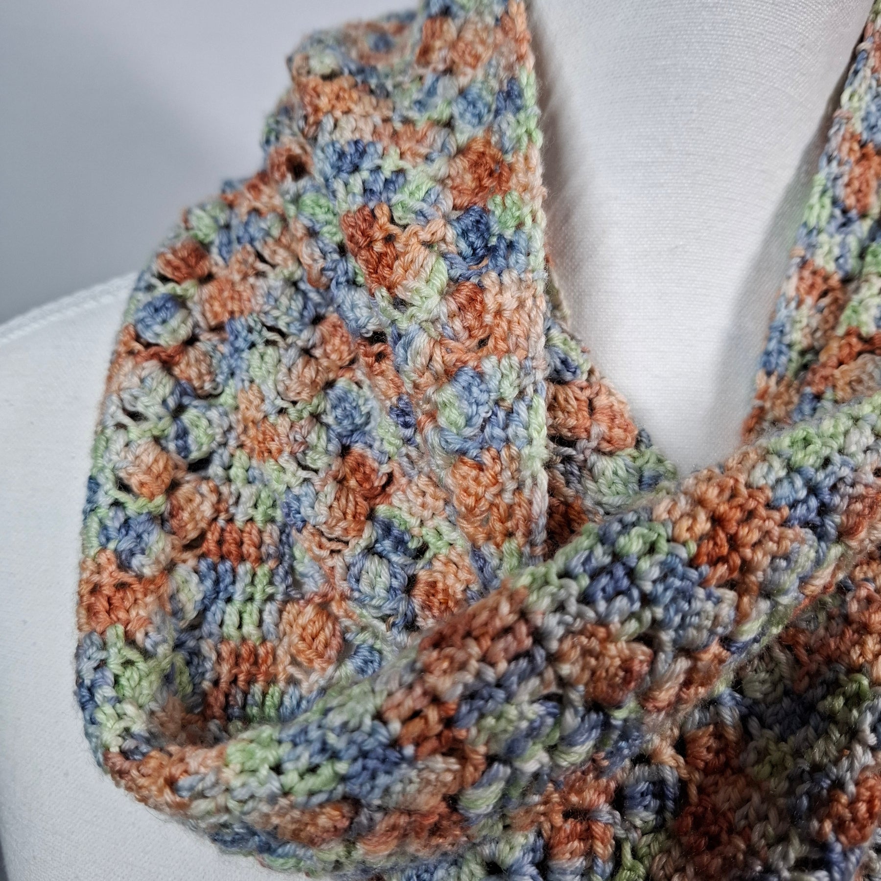 Merino Silk Infinity Scarf - "The Blind Girl"