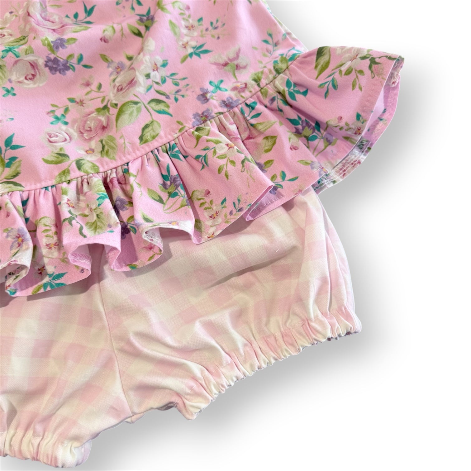 SIZE 000 Pink Floral Baby Girl Seaside Outfit