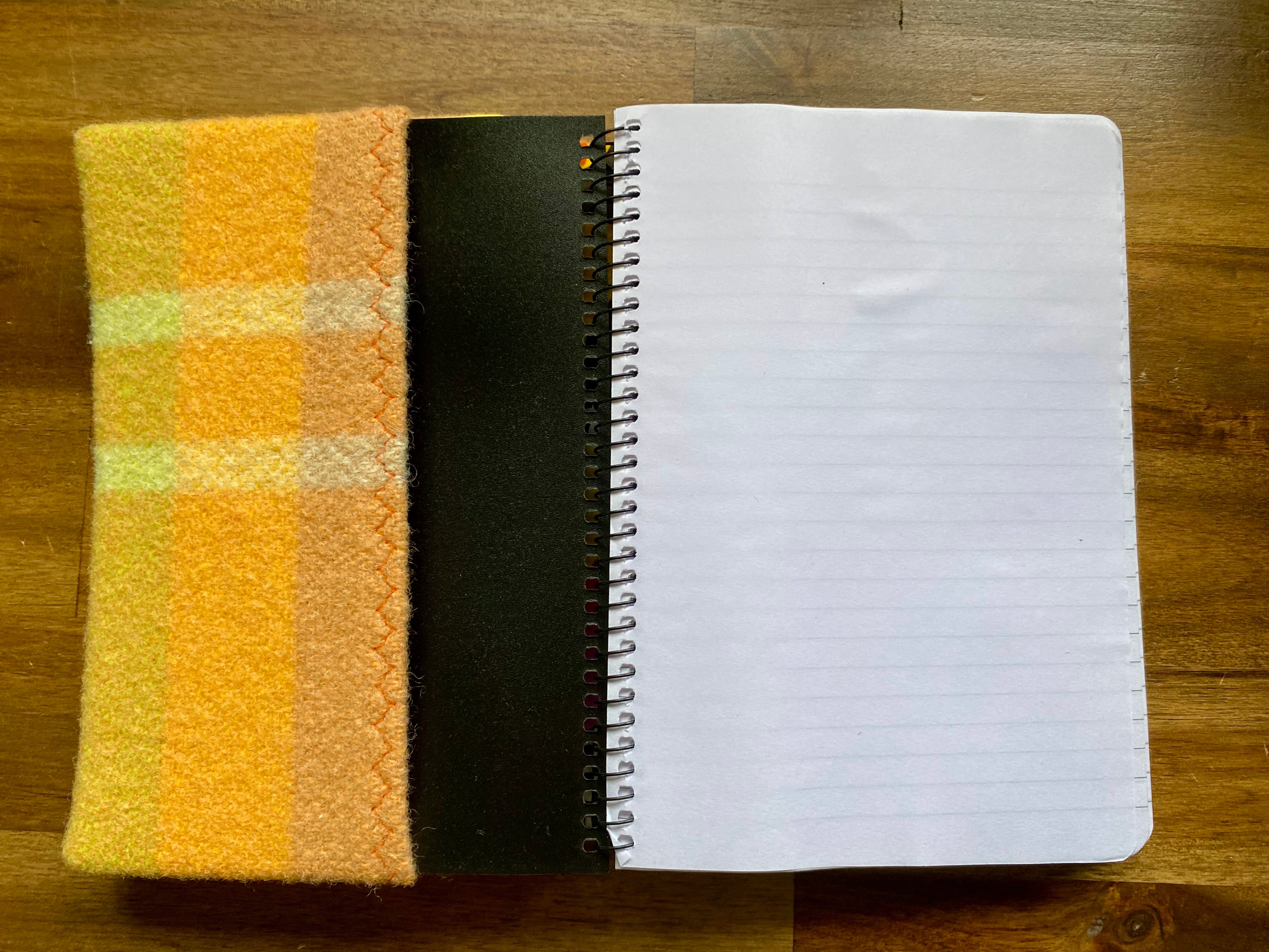 A5 Upcycled Notebook Caravan - Orange
