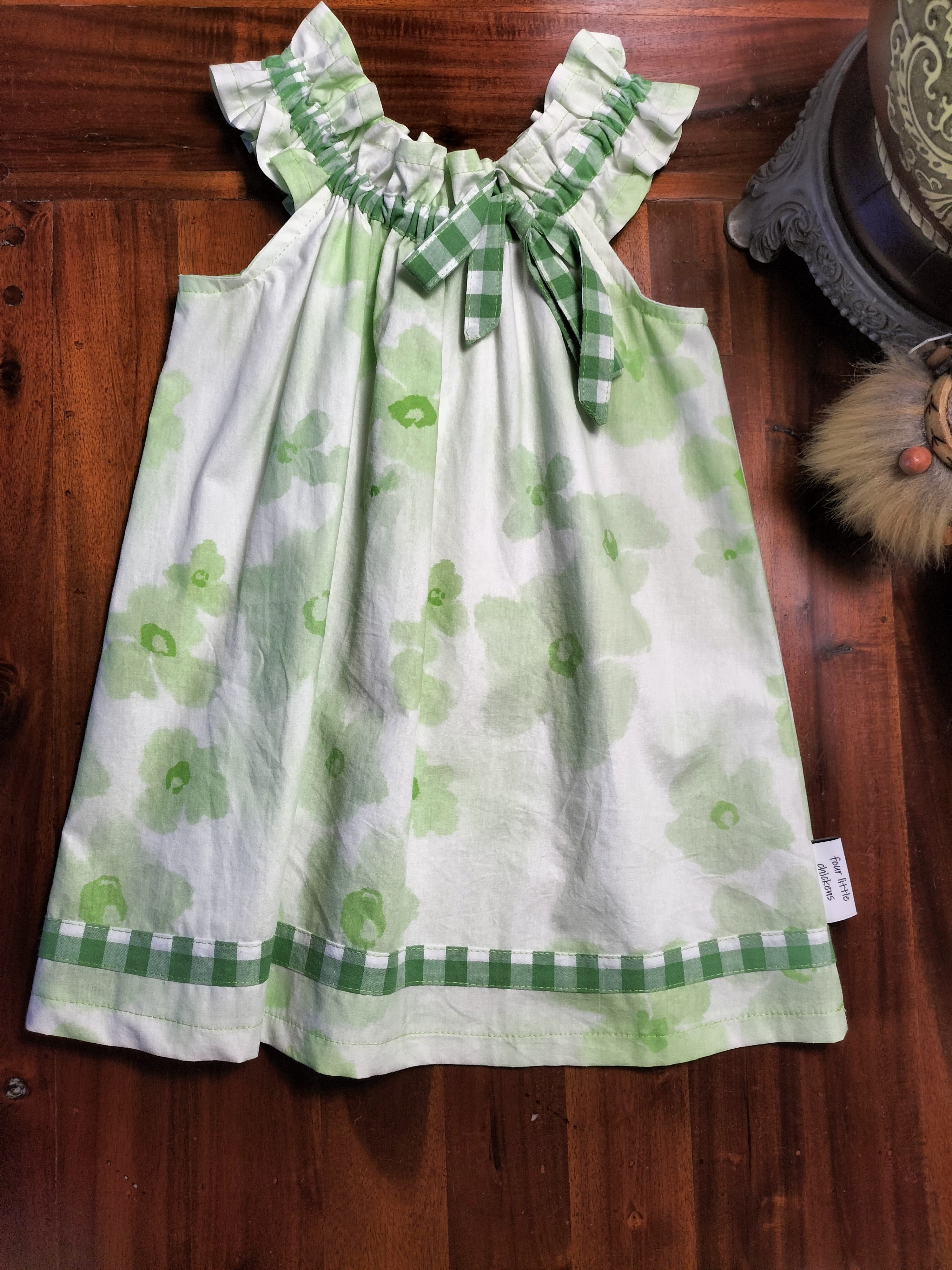 Sofia Dress – Green flowers