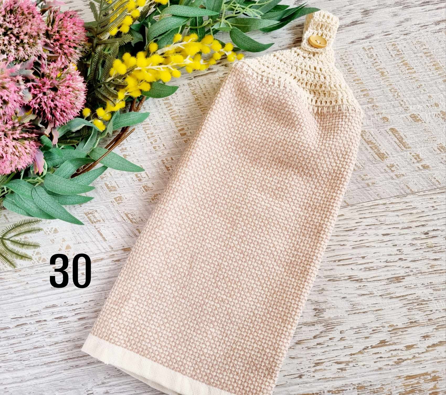 Kitchen Hand Towel | Hanging | Cotton | SINGLE LAYER - 9 Styles - 28-36