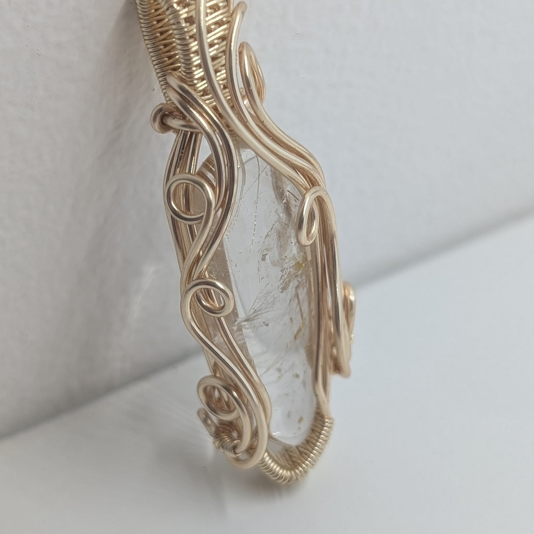 Angelica - Golden Rutile Quartz in Golden Coloured Copper