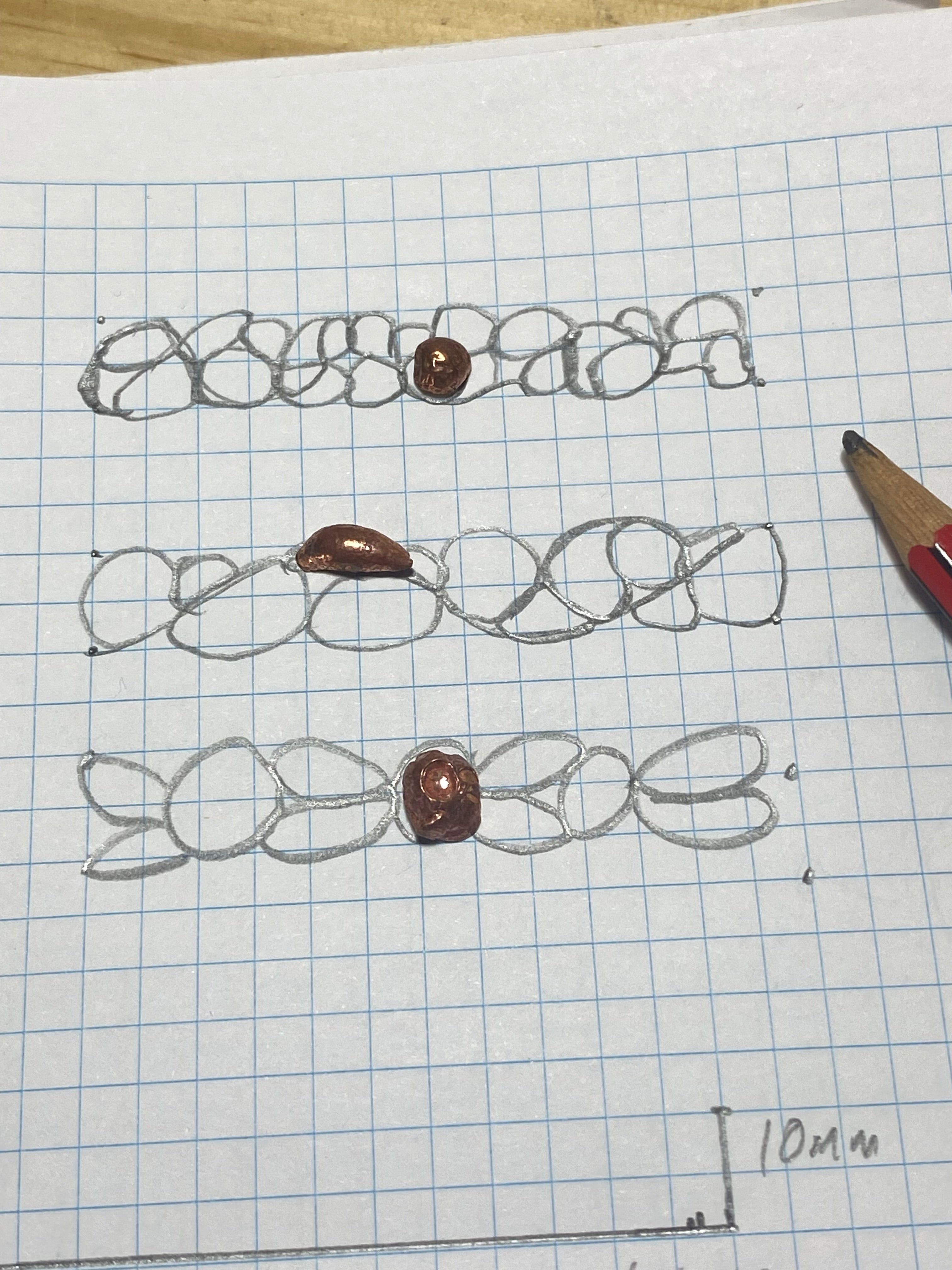 Delicate Strength Ring – Sterling Silver & Copper – Size N 1/2