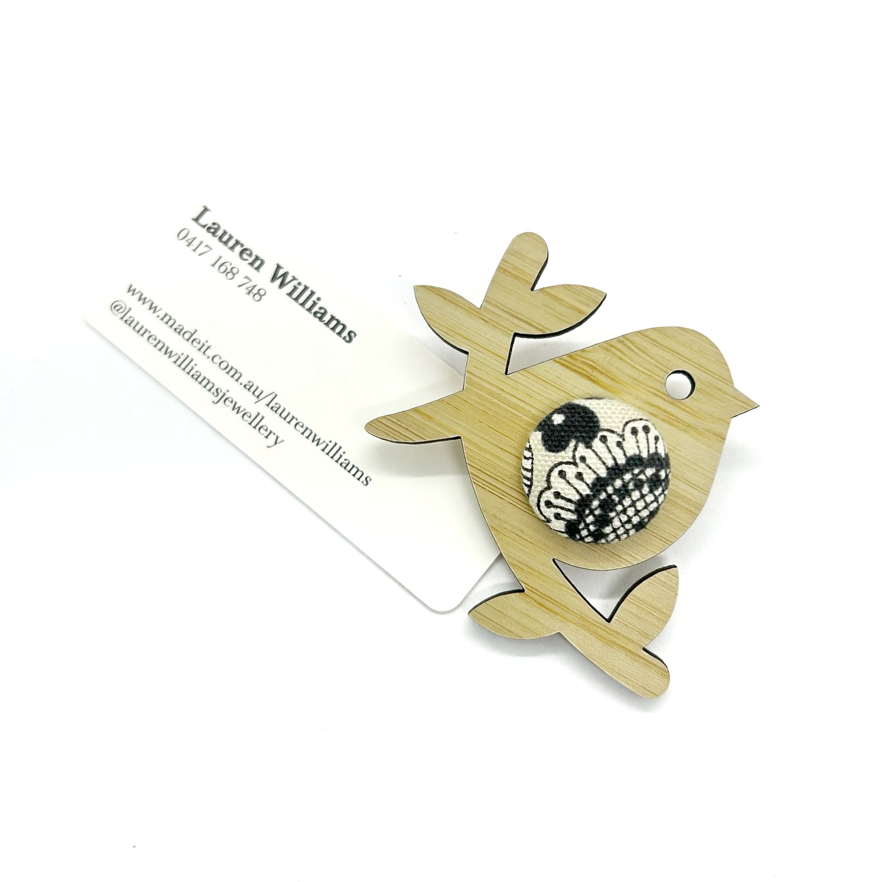 Kimono Brooches - Teapots and Birdies