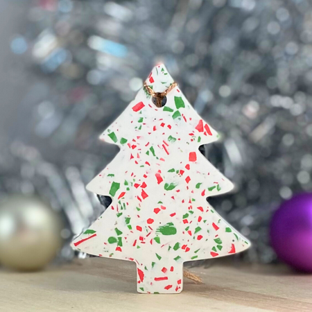 Terrazzo Christmas Tree ornament