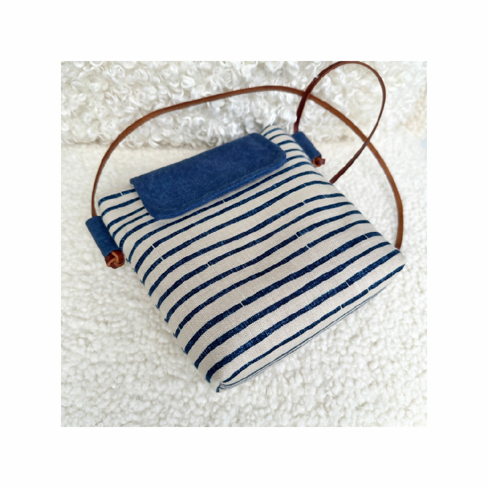 Sweet Lila Crossbody Bag - Navy Stripe