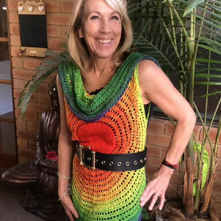 Crochet Mandala Whirl Vest