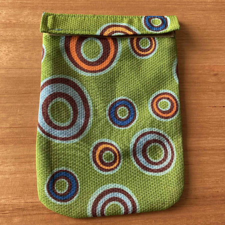 Green purse pouch for stoma supplies