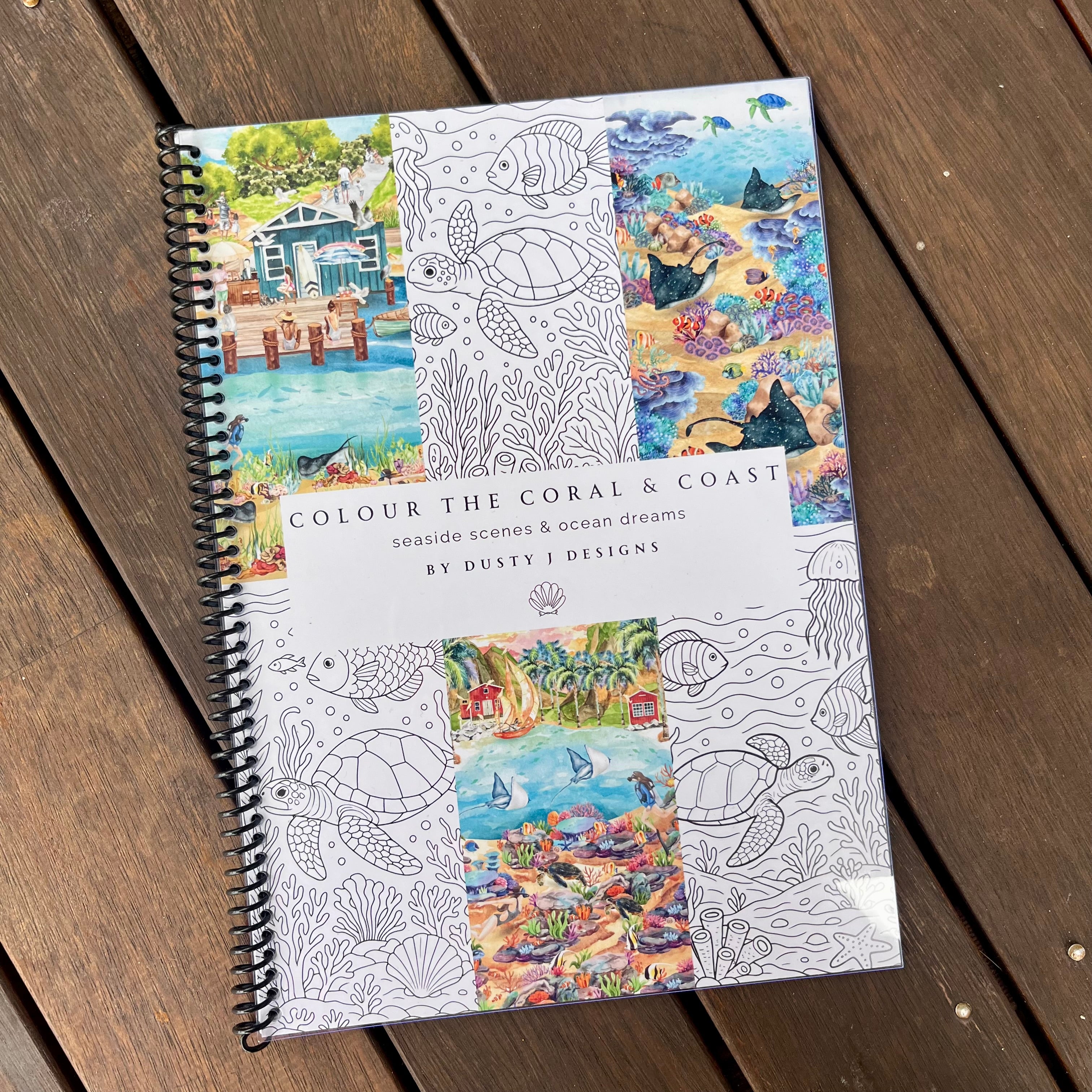 PREORDER Seaside Scenes & Ocean Dreams Colouring Book