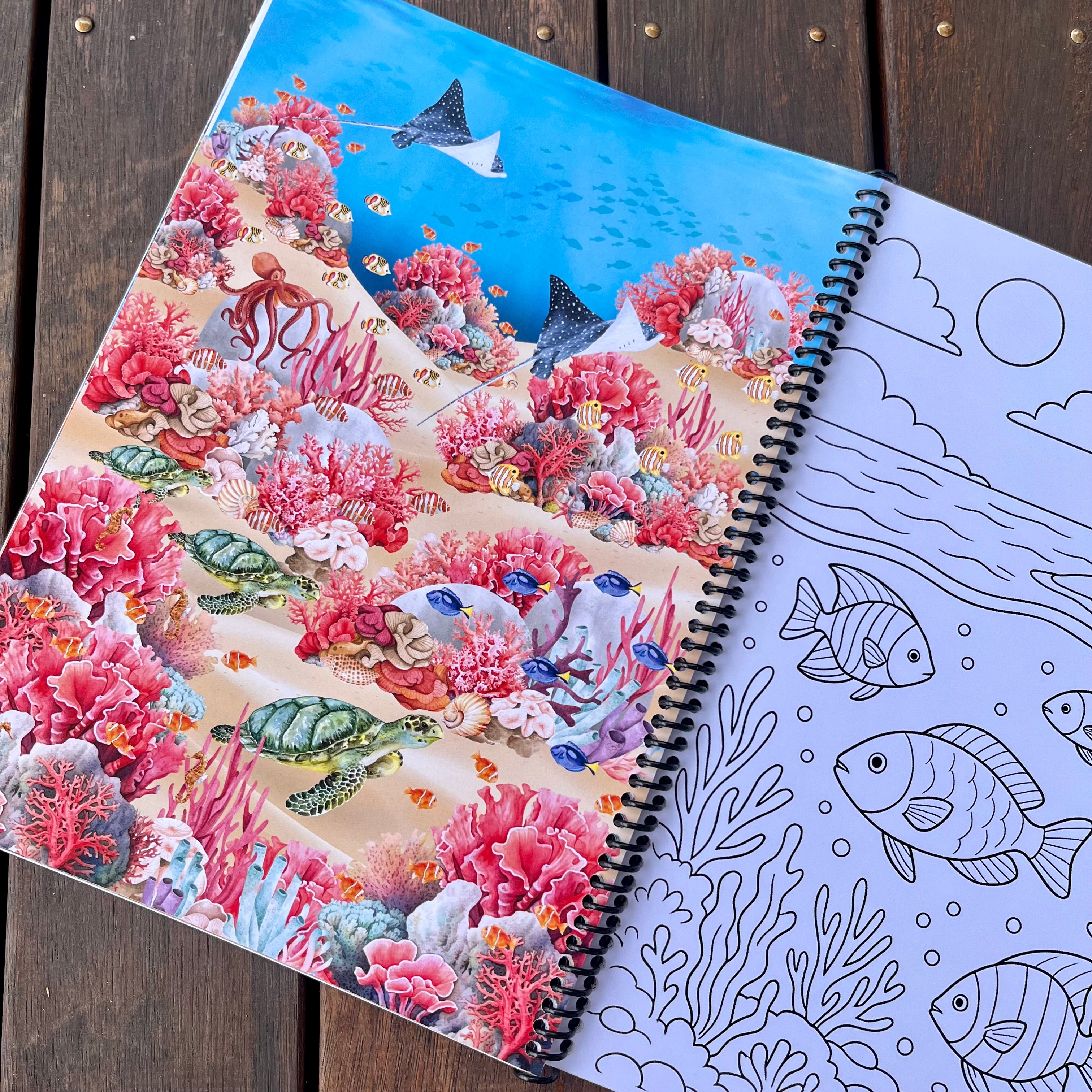 PREORDER Seaside Scenes & Ocean Dreams Colouring Book