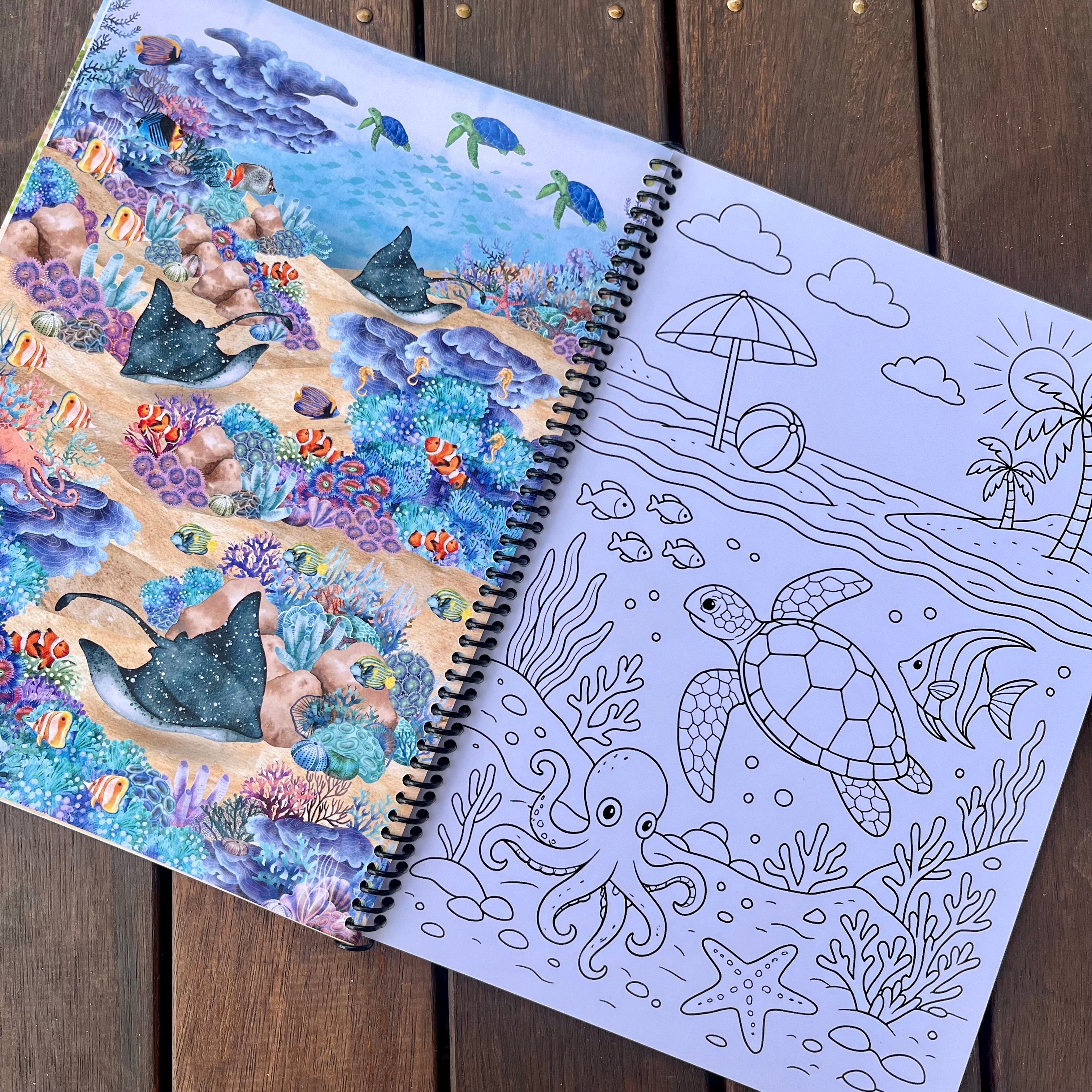 PREORDER Seaside Scenes & Ocean Dreams Colouring Book