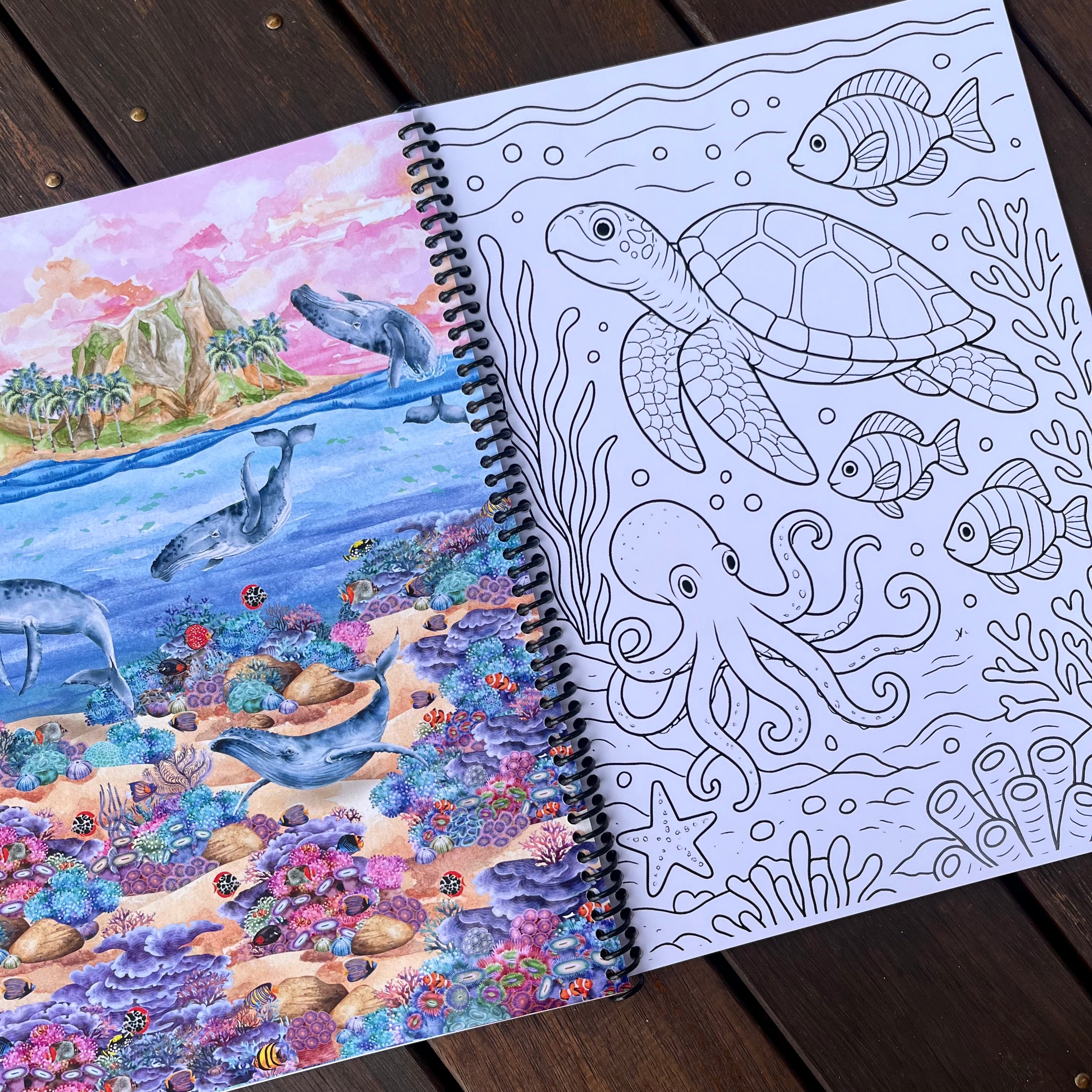PREORDER Seaside Scenes & Ocean Dreams Colouring Book