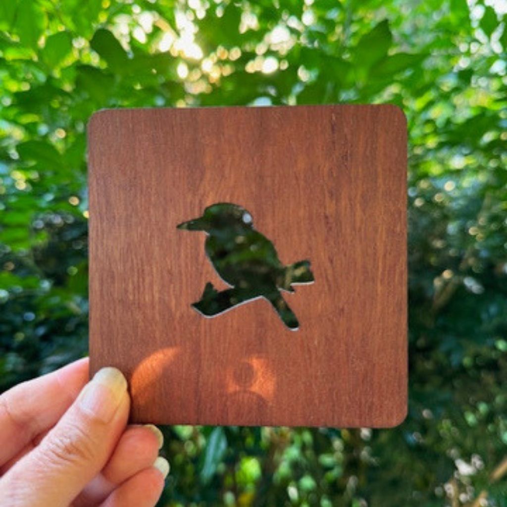 Australian Native Bird Wood Coasters-Set of 4