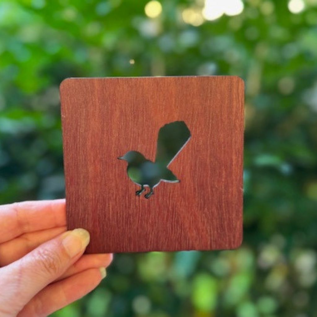 Australian Native Bird Wood Coasters-Set of 4