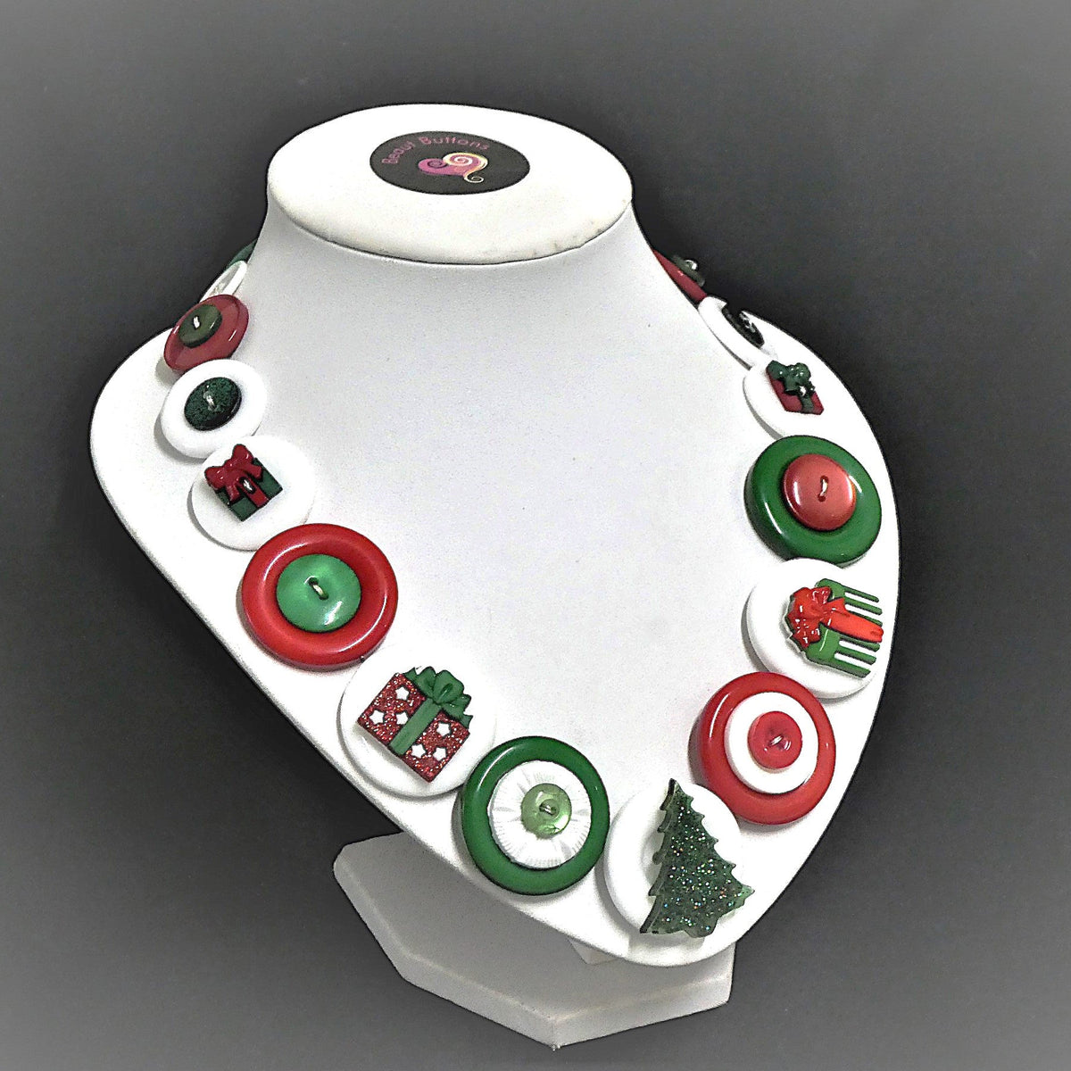 Christmas Tree Necklace with Gift earrings