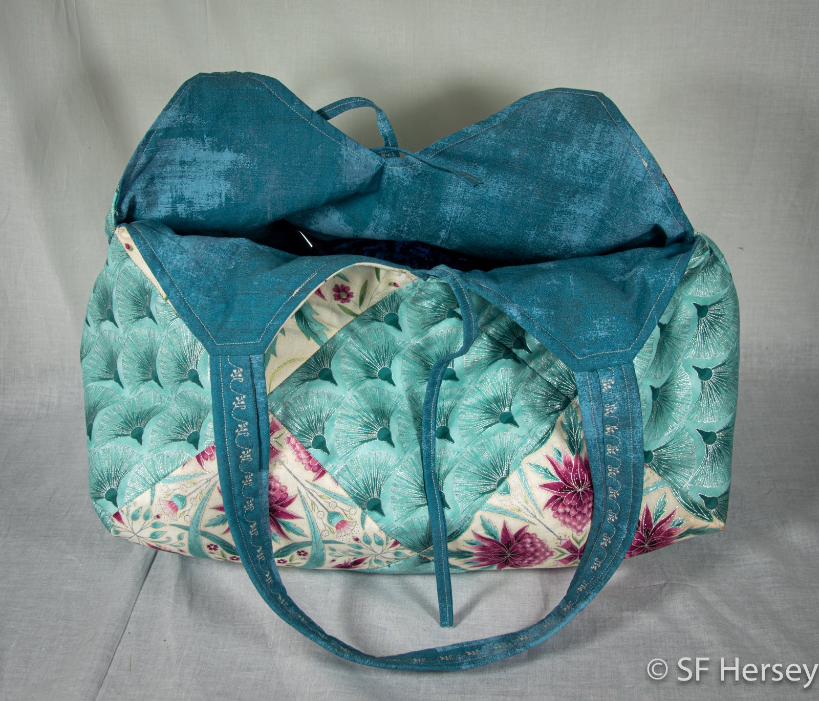 Melba Aussie Flowers Handbag or Yarn Bag