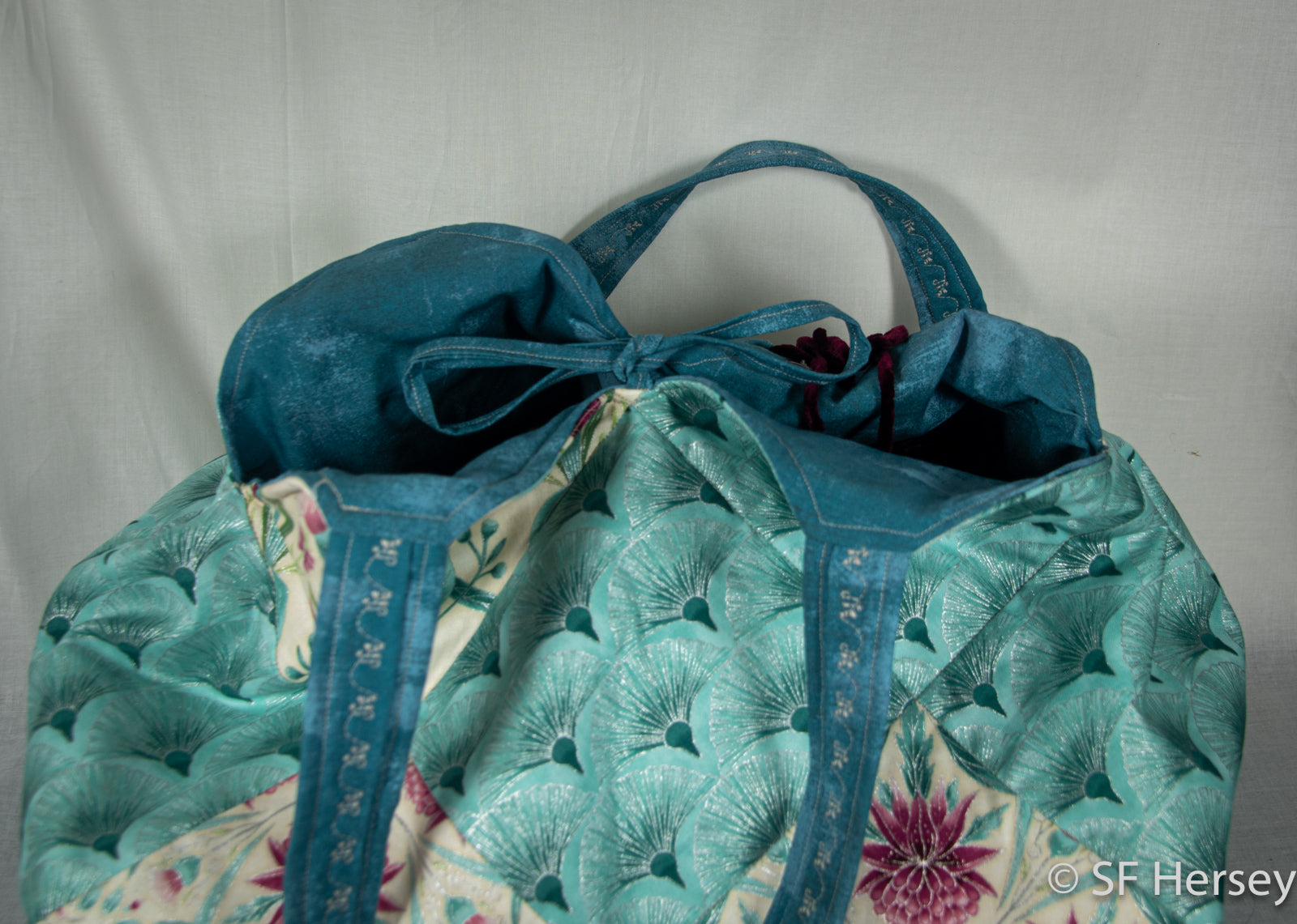 Melba Aussie Flowers Handbag or Yarn Bag