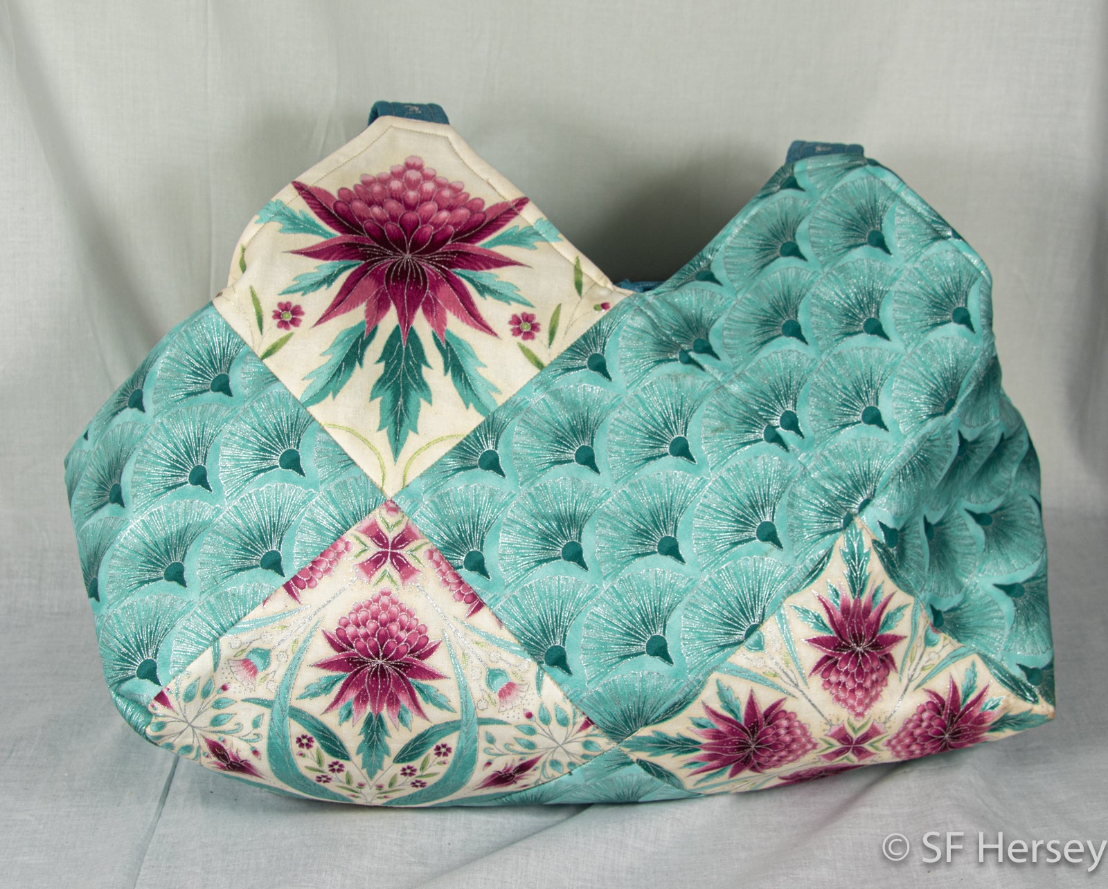 Melba Aussie Flowers Handbag or Yarn Bag