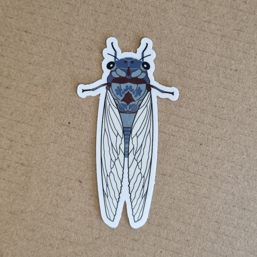4 Different Cicada Bug Insect Stickers