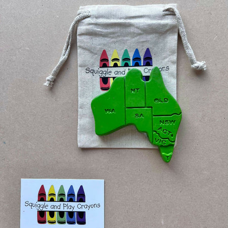 Aussie Map Large Crayon