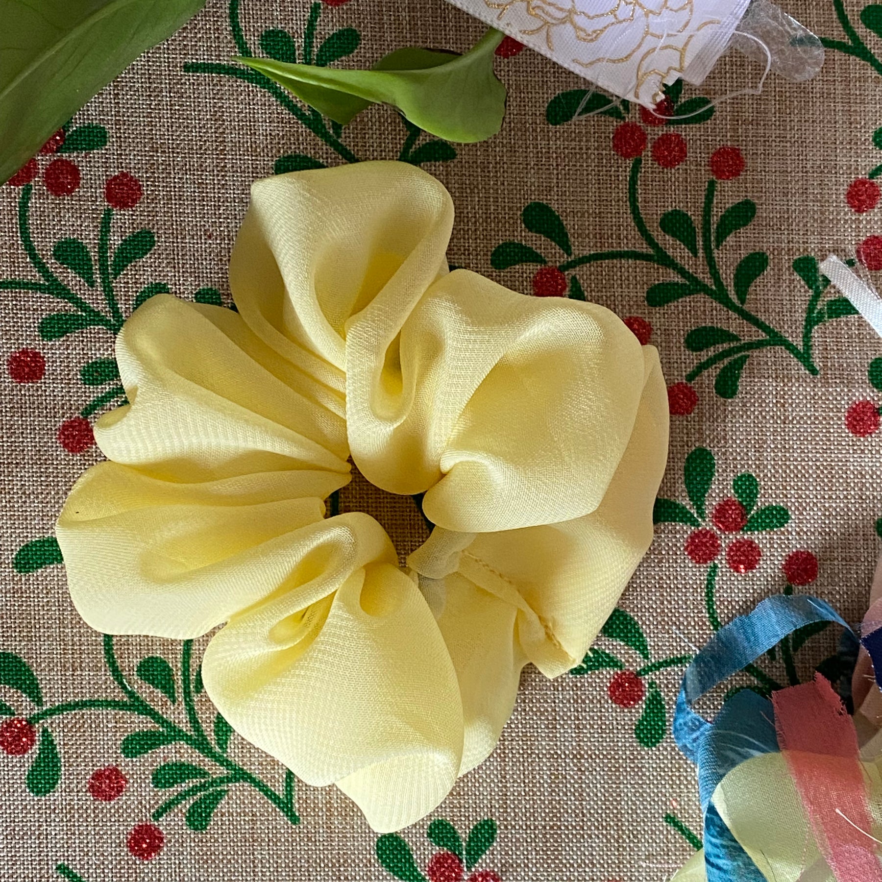 Handmade Medium Scrunchies – Satin & Crepe Hair Scrunchies