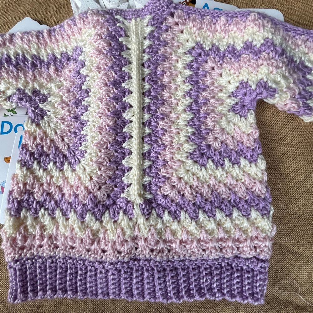 Handmade Crochet Hexi Cardigan | 1-2 years