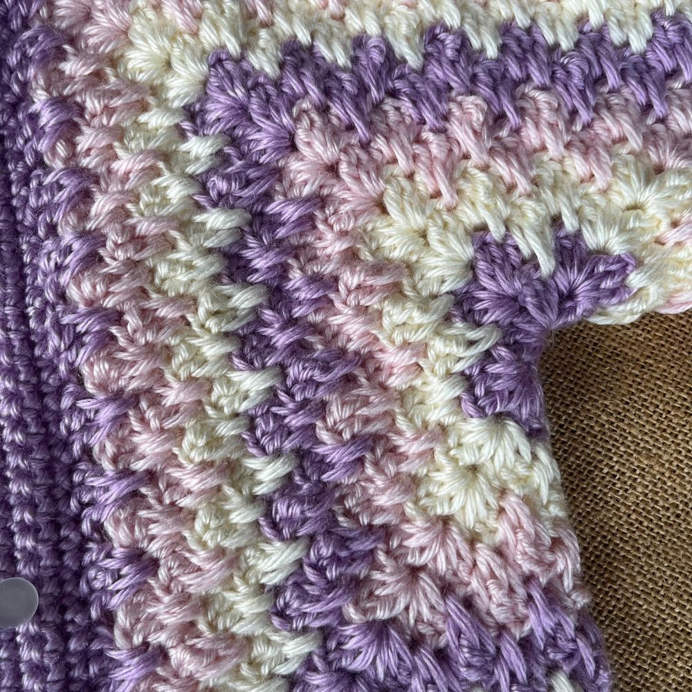 Handmade Crochet Hexi Cardigan | 1-2 years