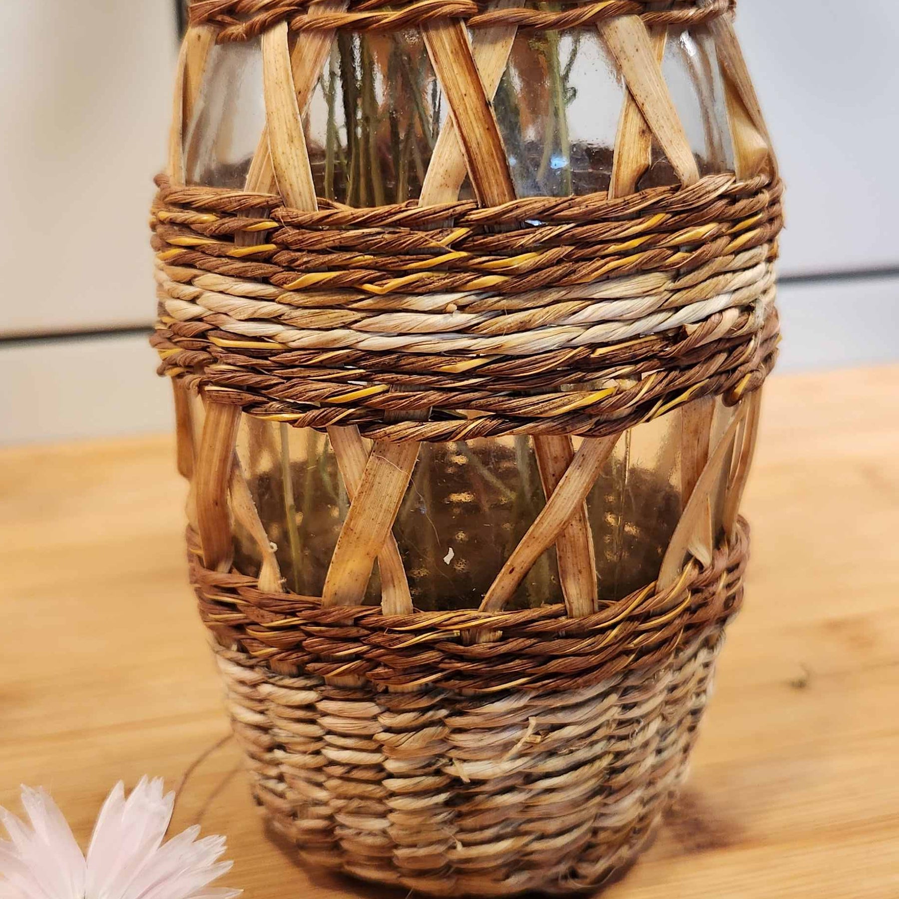 Hand Woven Boho Botanical Vase