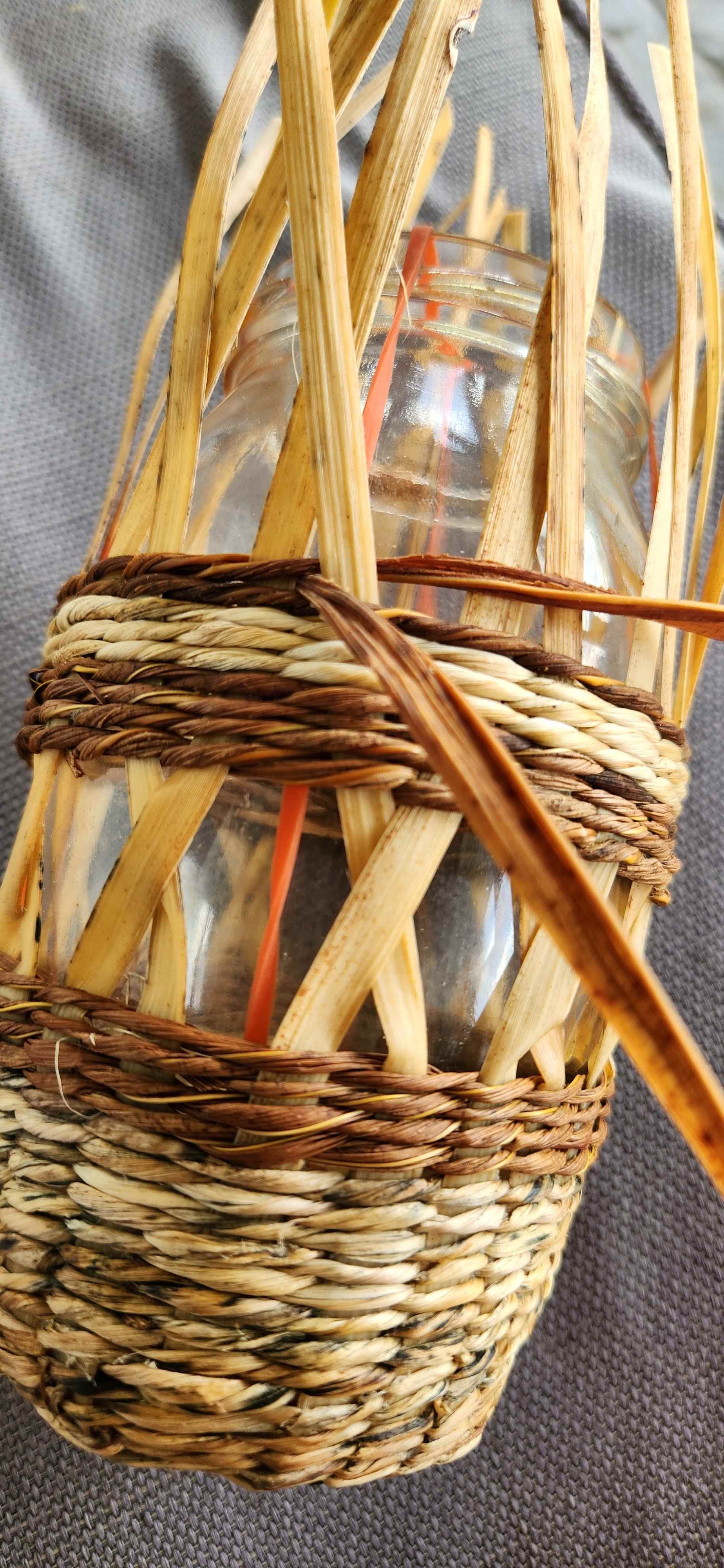Hand Woven Boho Botanical Vase