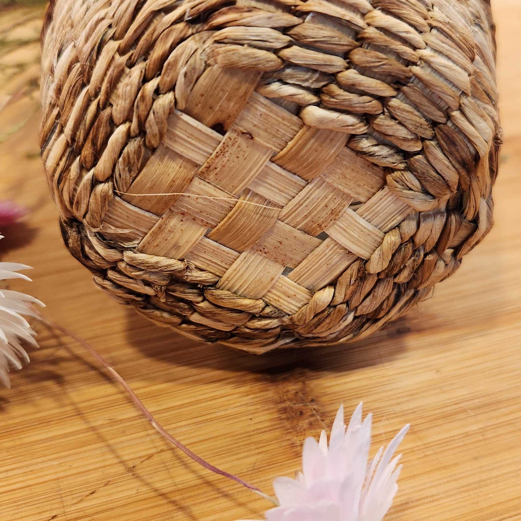 Hand Woven Boho Botanical Vase