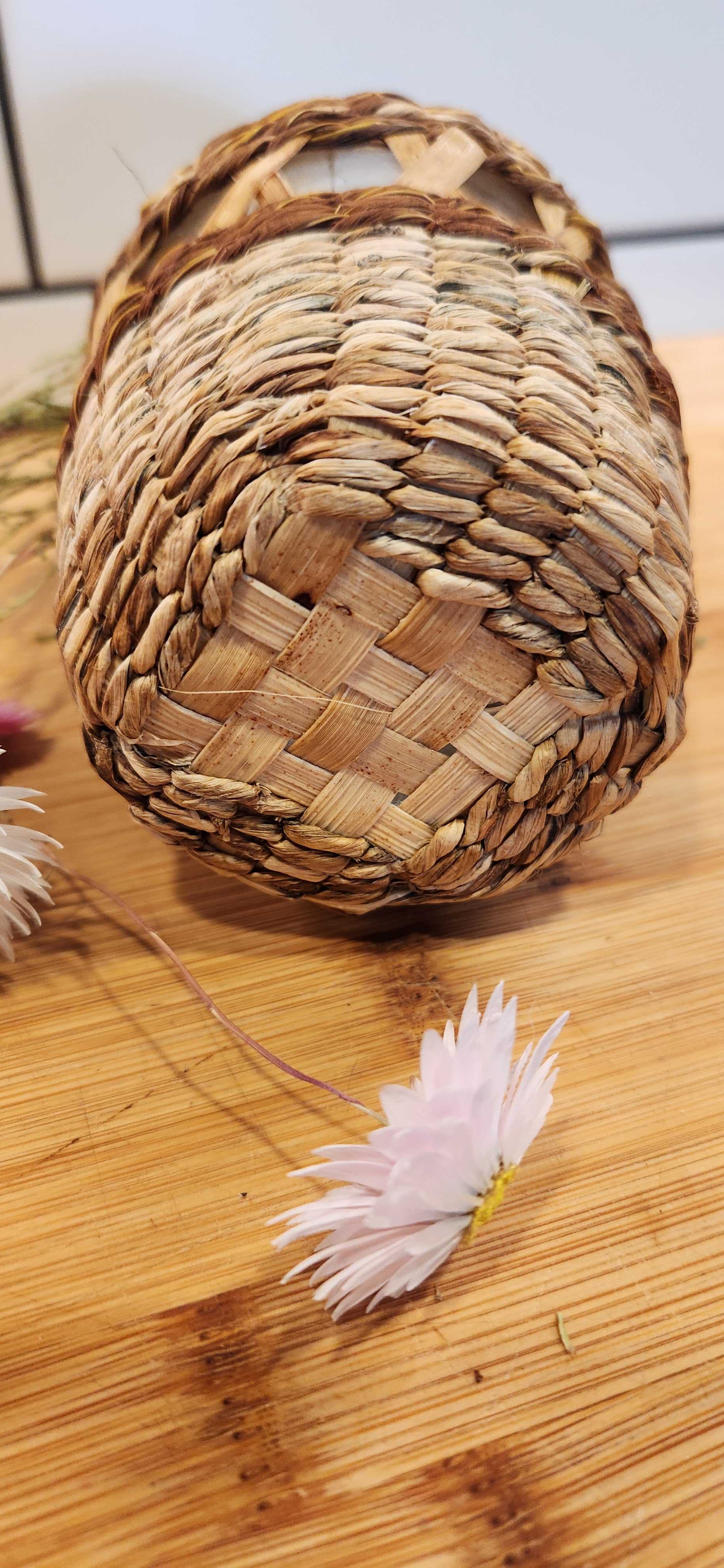 Hand Woven Boho Botanical Vase