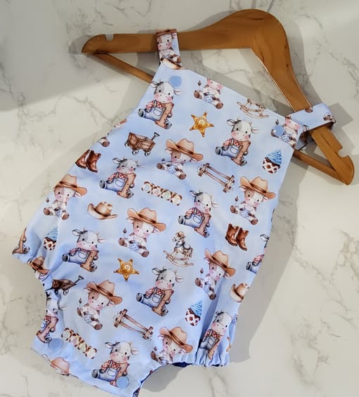 Little Cow Boy Romper Size 000