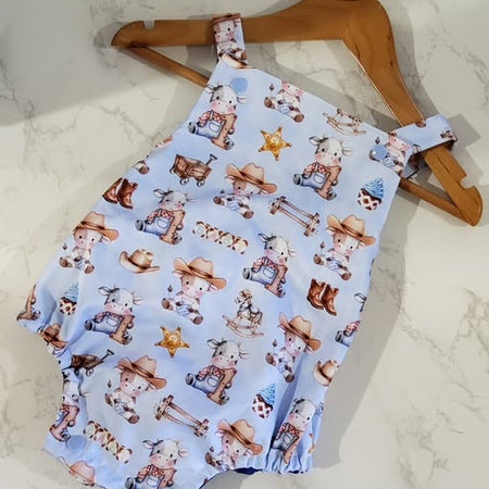 Little Cow Boy Romper Size 000