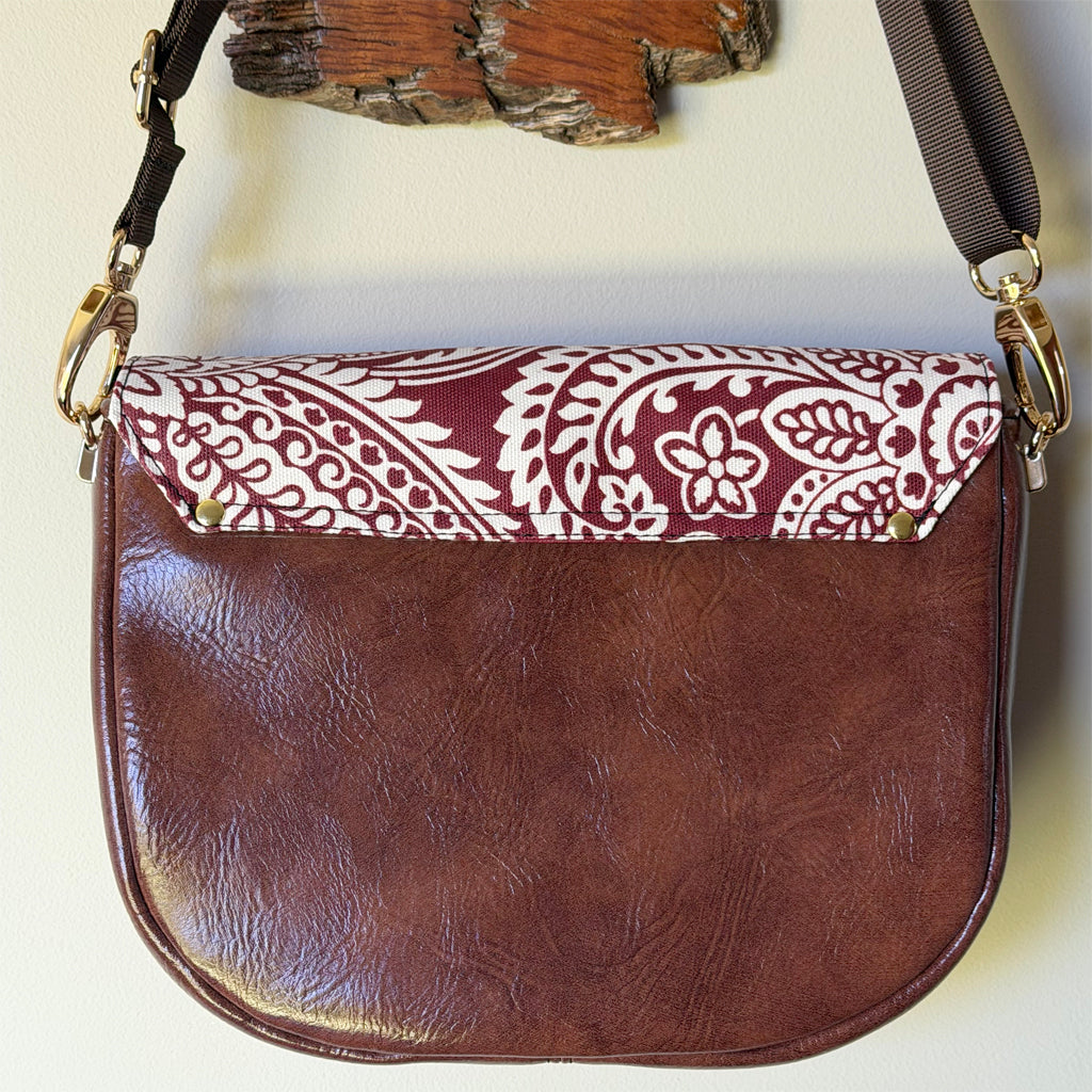 Handmade crossbody bag | Paisley Classic | Unique