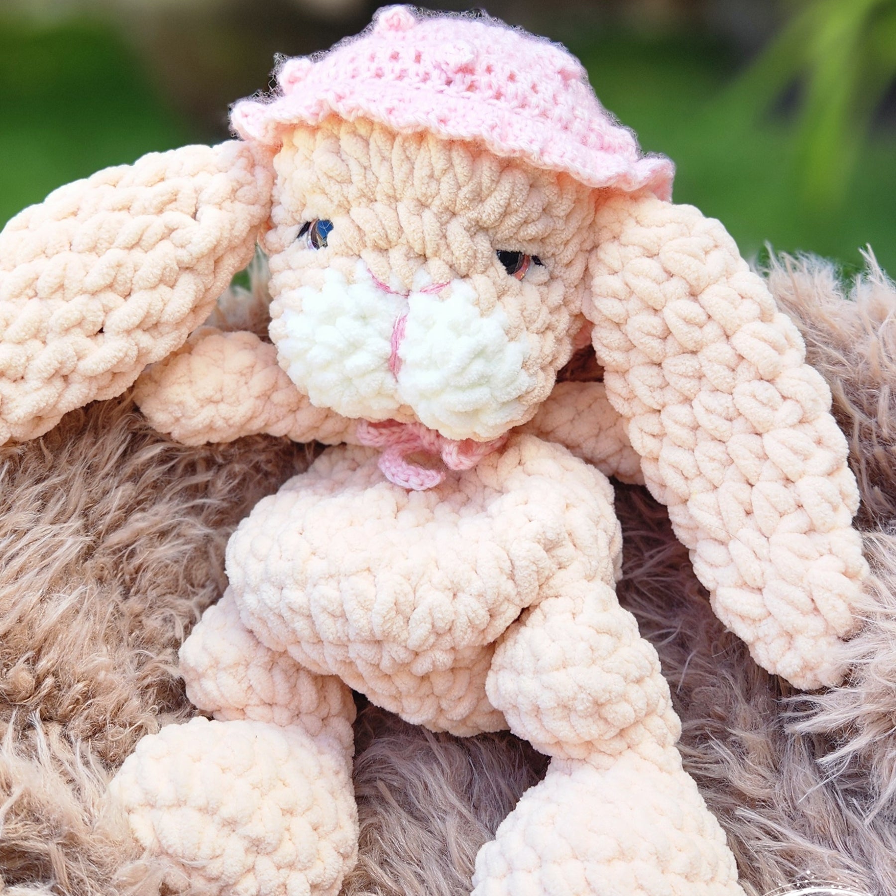 Crochet Plush Floppy Eared Bunny Doll
