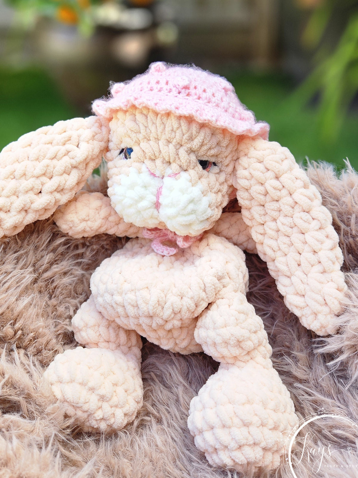 Crochet Plush Floppy Eared Bunny Doll