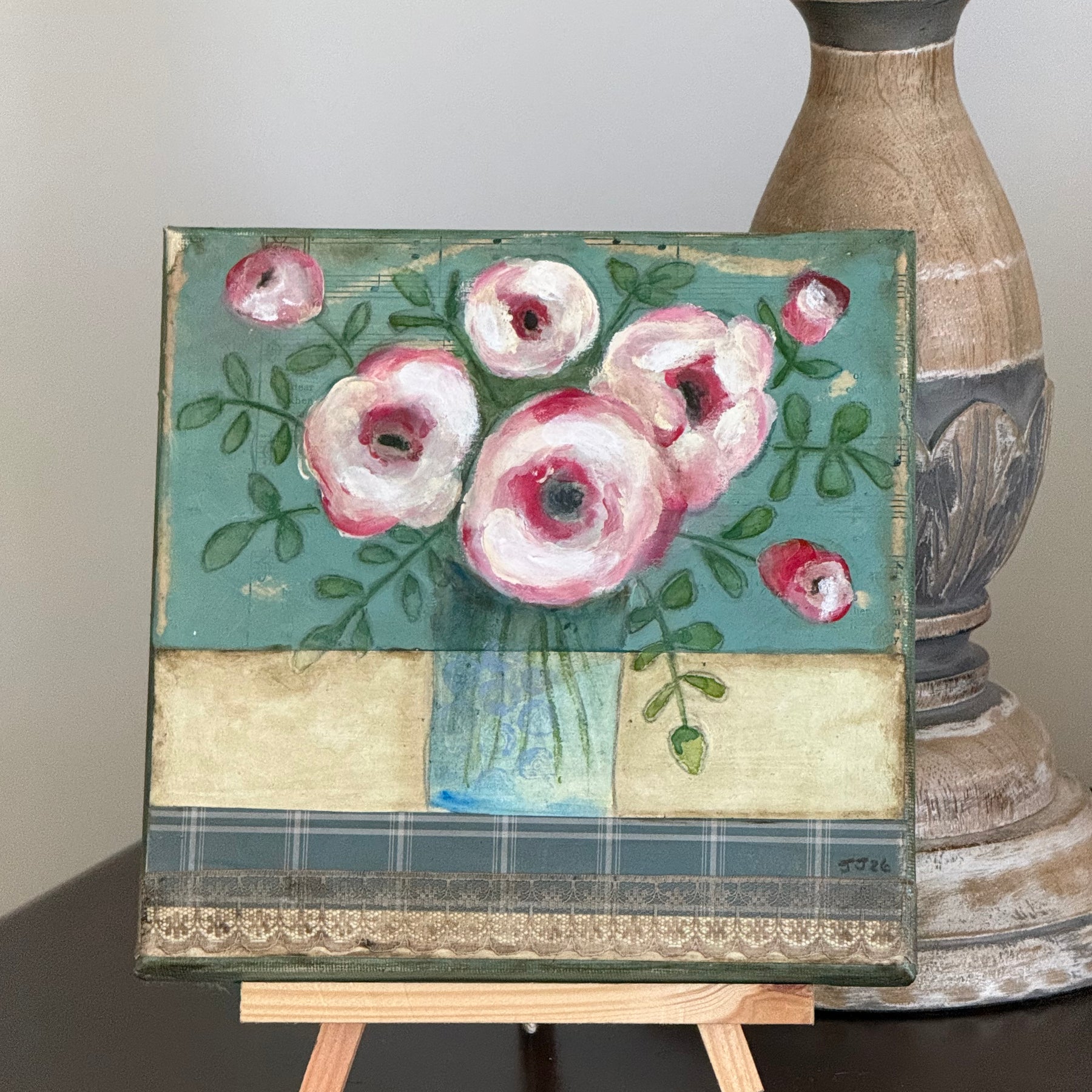 Pink Roses - Blooming Through Time