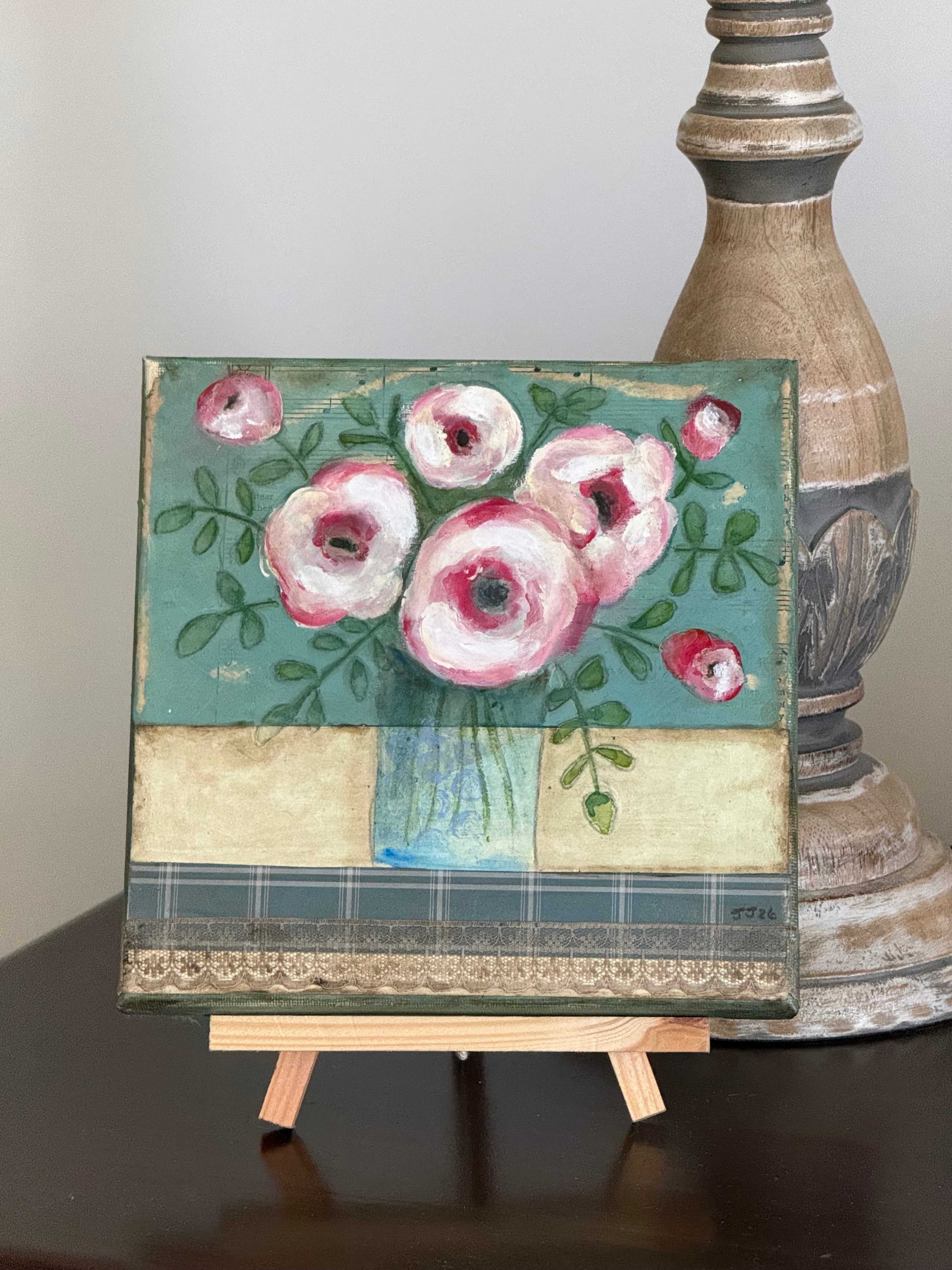 Pink Roses - Blooming Through Time