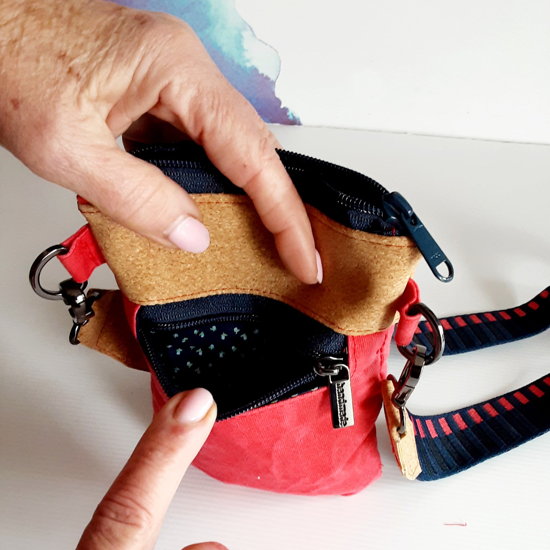 Eco-Friendly Cork & Canvas Phone Purse