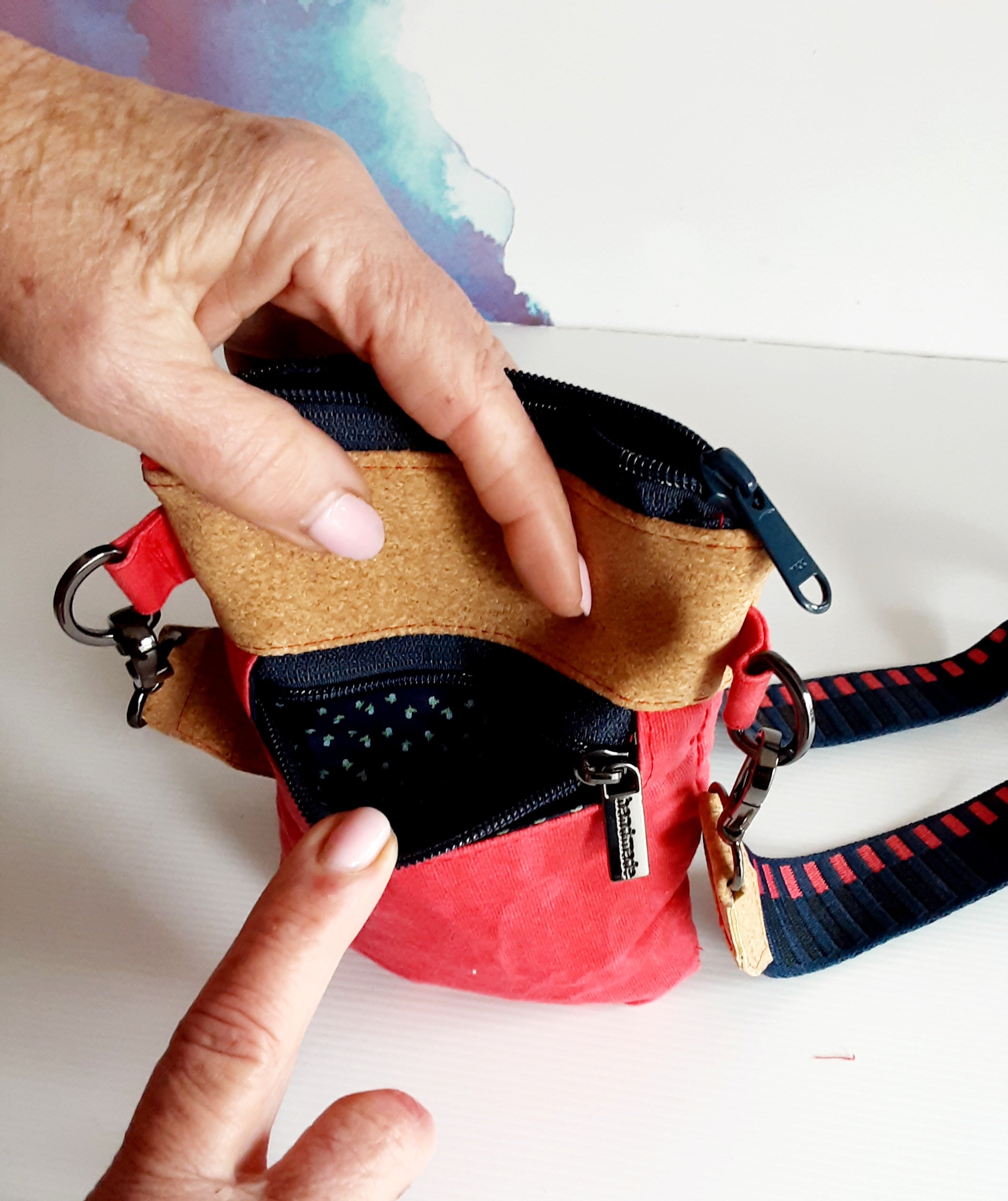 Eco-Friendly Cork & Canvas Phone Purse